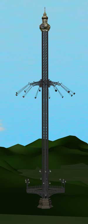 artist rendition of completed praterturm